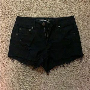 Black high waisted shorts